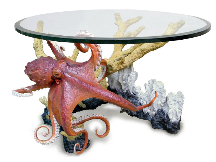 Octopus Encounter Coffee Table Image Description