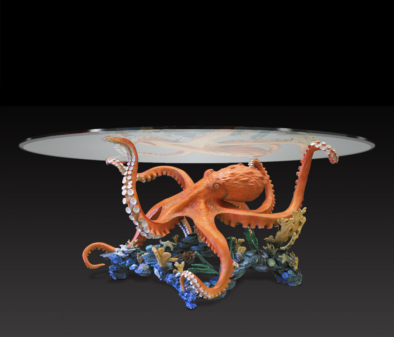 OCTOPUS REEF DINING TABLE Wyland Galleries