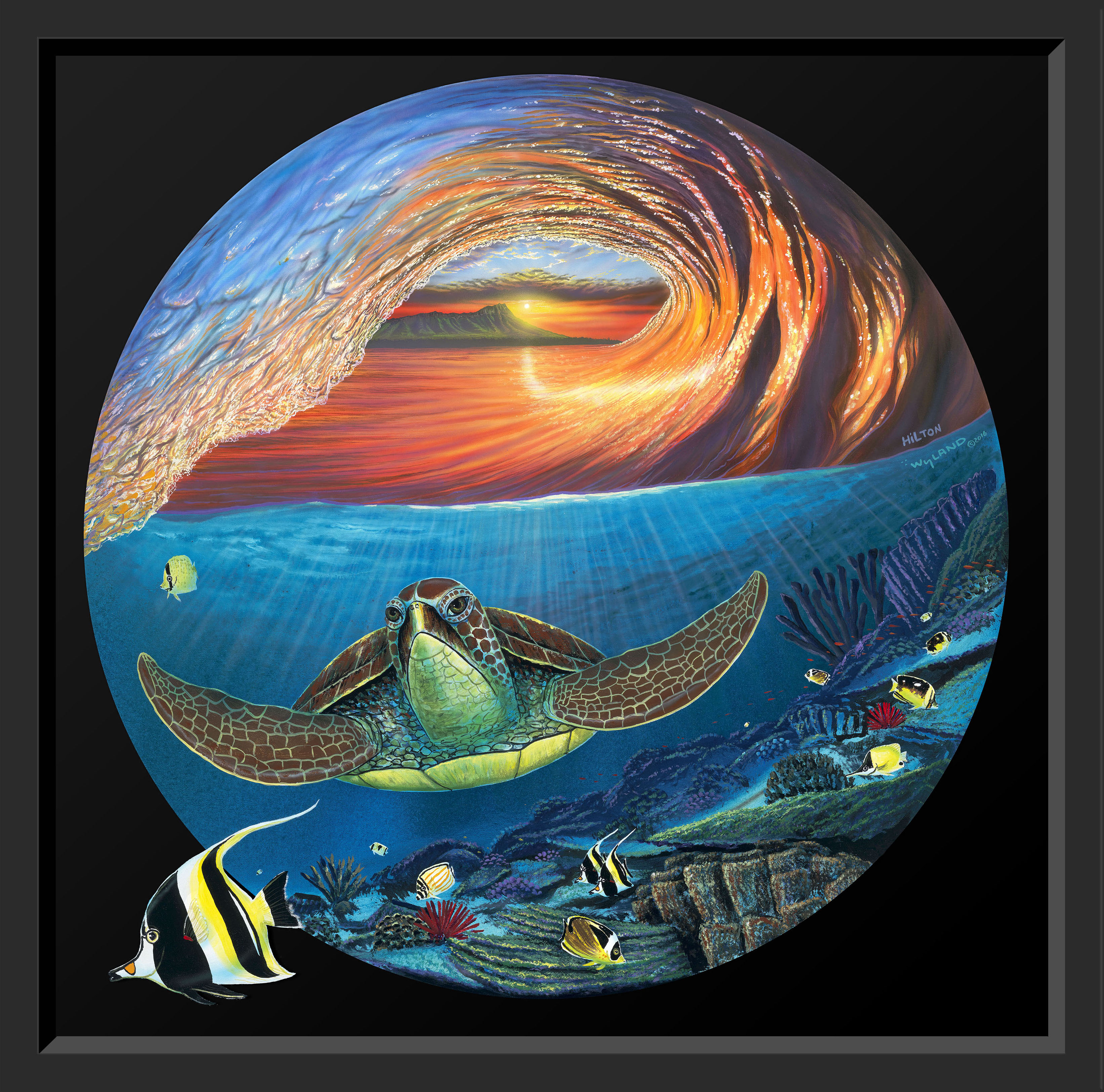 Sunrise Wave Wyland Galleries